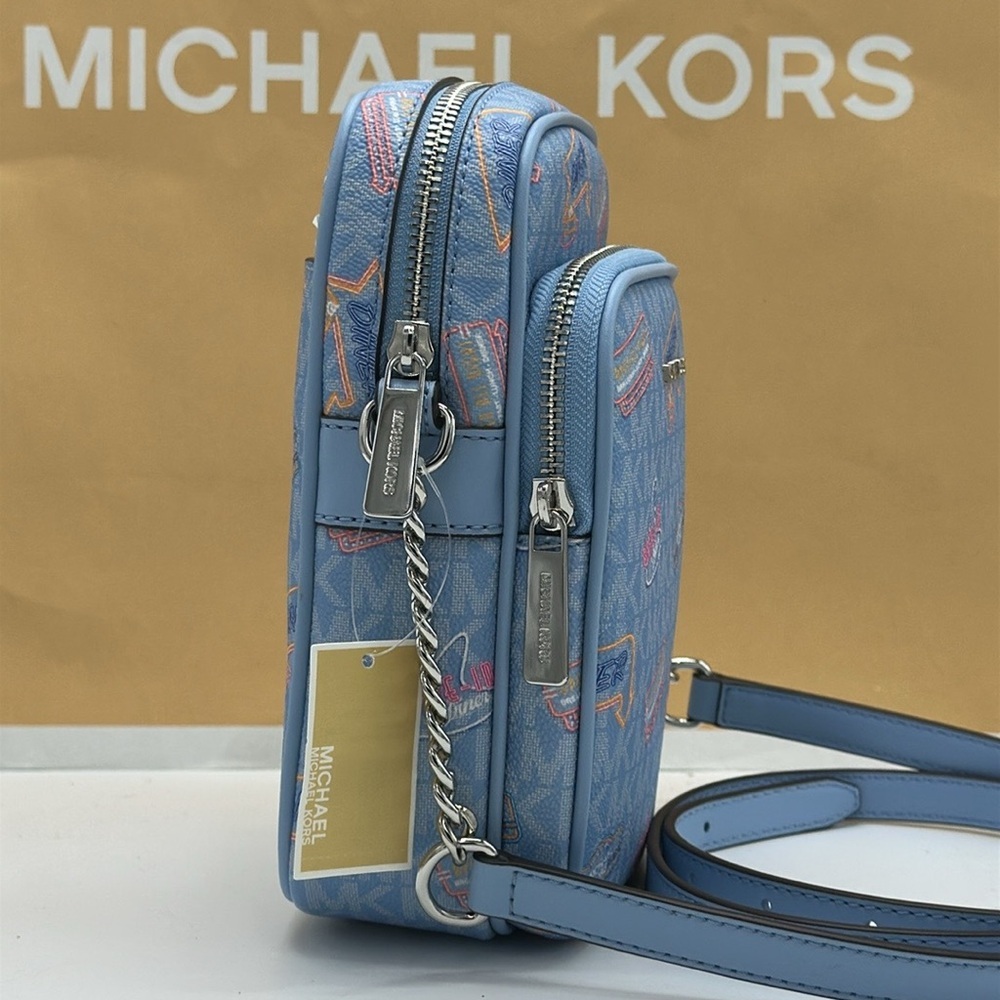 MICHAEL KORS
Jet Set Medium Printed Signature Logo Crossbody NS CHAIN XBODY Bag - Picture 4 of 16